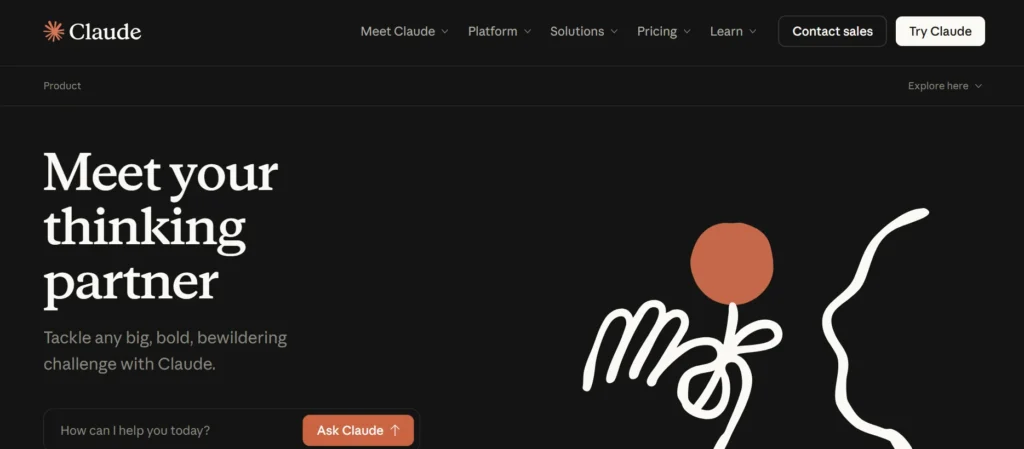 Claude AI chat window by Anthropic performing deep content analysis.